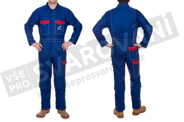 Svářečská bavlněná ohnivzdorná kombinéza (4)