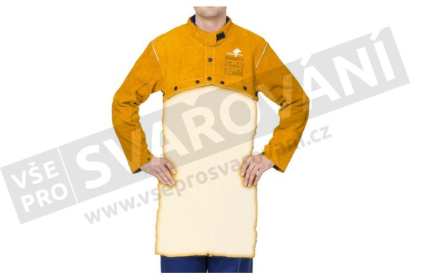 Zakrytí ramen s rukávy pro svářeče z hovězí štípenky Golden Brown™ (bolero) (1)