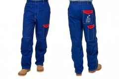 Svářečské bavlněné ohnivzdorné kalhoty