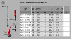 Upínací prvek pro svařovací stoly s pevným vyložením TW (1)