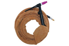Kožený kryt kabelů - délka 1m, průměr 22mm, zavírání na zip